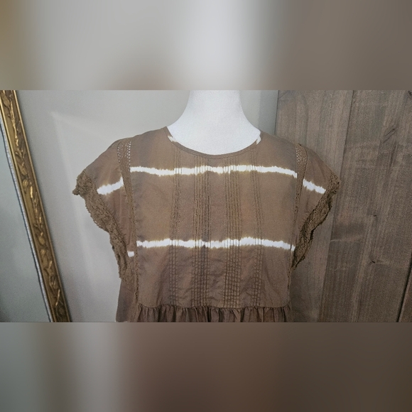 COREY LYNN CALTER Brigid Tunic Dress In Moss. Size Small - Picture 9 of 16